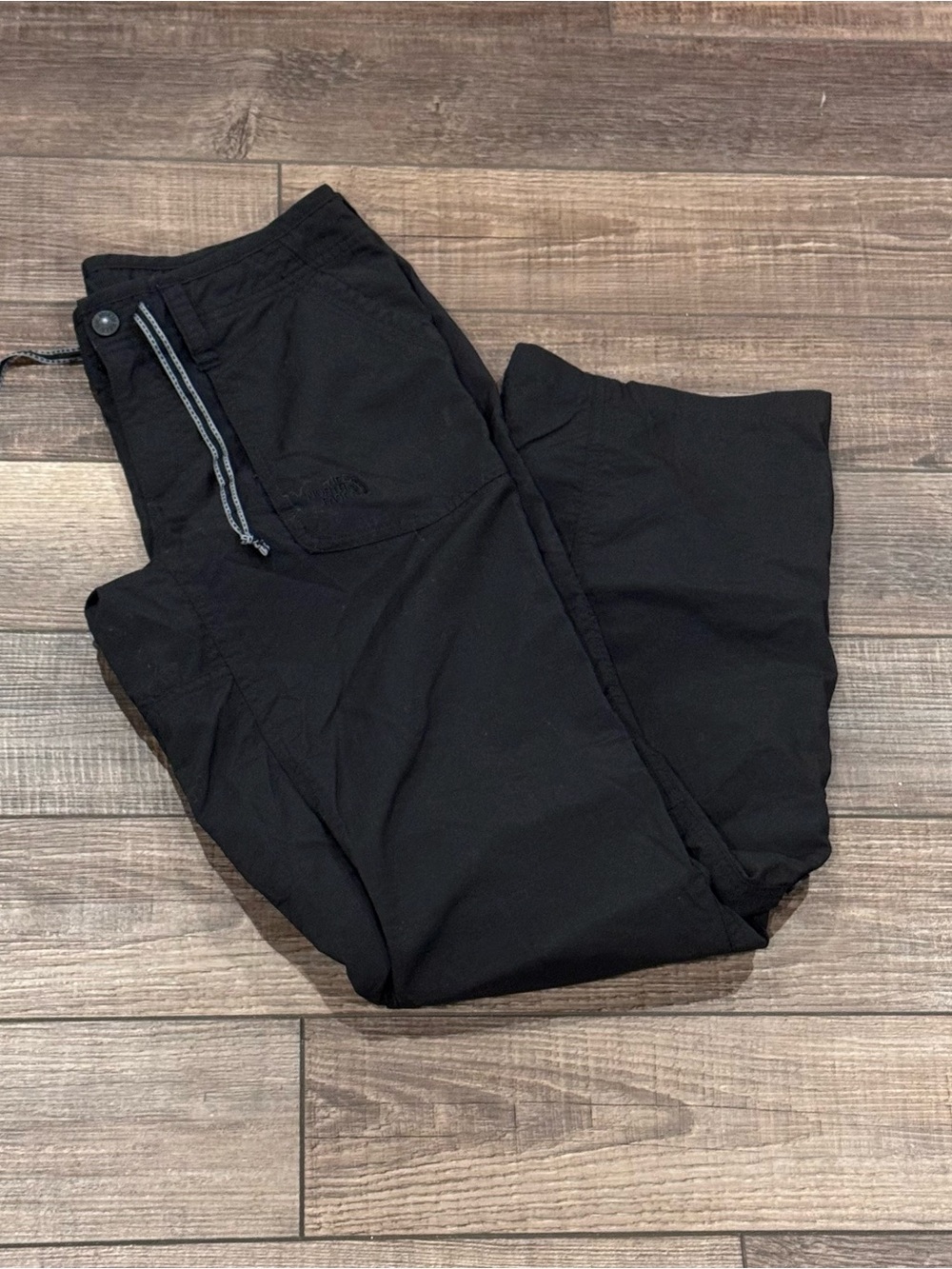 The North Face Women Pants SZ 8 Roll Up Capris Outdoor Hiking Pockets Drawstring